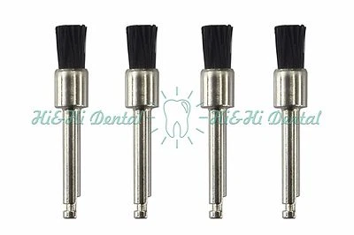 144Pcs/Box New Dental Polishing Prophy Brush Flat Black Bristle of Latch Type - Image 1 of 3