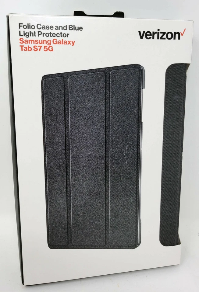Verizon Folio Case w/ BlueLight Screen Protector for Samsung Galaxy Tab S7 5G - Image 1 of 2