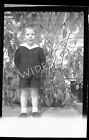Vtg 1940S Photo Negative Little Boy Shorts Jacket Large Whit Collar