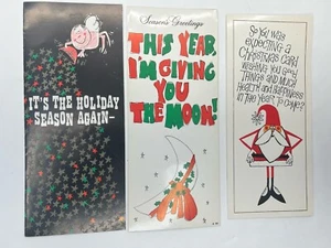 3 biglietti di auguri vintage Hallmark e oz Natale umorismo divertente usati - Foto 1 di 10