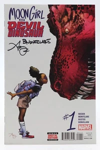 Moon Girl & Devil Dinosaur (2016) #1 Signed Amy Reeder Brandon Montclare COA NM - Picture 1 of 4