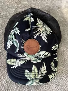 Rip Curl Low Profile Trucker Hat Tropical Adjustable Black Green Ripcurl - Picture 1 of 5