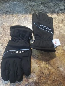 JumpHigh Ski & Snow Gloves 3M Thinsulate Waterproof Black Gloves Size L - Picture 1 of 6