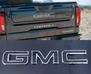 GM Rear Tailgate Emblem Letters Badge For 2019-2024 GMC Sierra 1500 2500 3500 HD - Picture 1 of 8