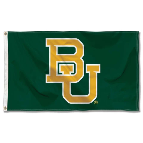 BU Bears Flag BU Green Large 3x5 Cover