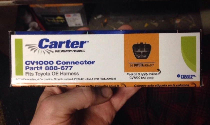 Arnés de cableado de bomba de combustible CARTER 888-677 para arnés Toyota OE Foto 1 de 1