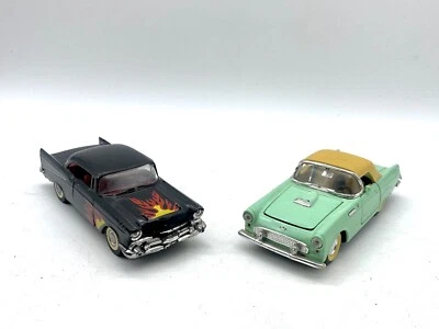 Majorette 1957 Chevy Bel Air, Ford Thunderbird 1/32 Scale - Image 1 of 4