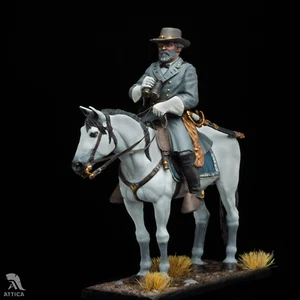 Soldado de juguete de hojalata pintado General Robert E. Lee 54 mm | Nivel coleccionable - Imagen 1 de 5