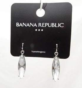 Nuevos y elegantes pendientes de diamantes de imitación transparentes de Banana Republic NWT #BRE28 - Imagen 1 de 2