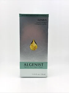 ALGENIST GENIUS Liquid Vegan Collagen – 1 oz / 30 ml – NEW - Picture 1 of 3