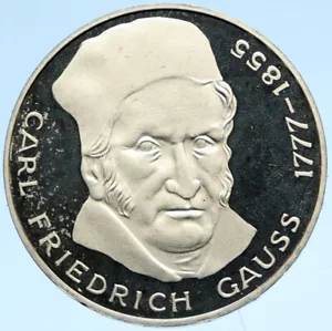 1977 J GERMANY Carl Friedrich Gauss OLD Proof Silver 5 Mark German Coin i99330 - Picture 1 of 3