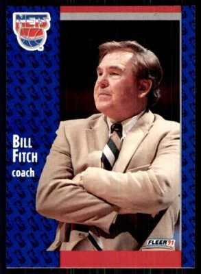 1991-92 Fleer Bill Fitch New Jersey Nets #132 - Image 1 of 2