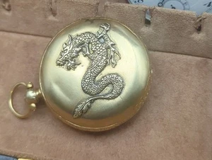 💥 Late 1800's-Gold- 3 Case Pocket Watch w/ Erotic Scene on Dial-Extremely Rare - Picture 1 of 11