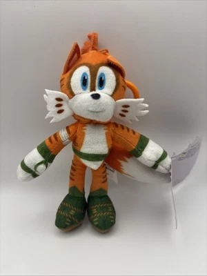 Sonic Prime TAILS Plush Keychain BookBag BackPack Clip Bag Charm Soft Stuffed - Image 1 of 4