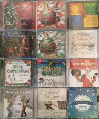 Lot of 12 Holiday, Christmas CDs,  230+ Tracks, 17 Discs, New, Legacy/Play 24/7 - Image 1 of 4