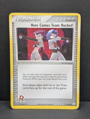 Here Comes Team Rocket! 111/109 Returns Holo Secret Rare Pokemon TCG Nintendo MP - Image 1 of 4