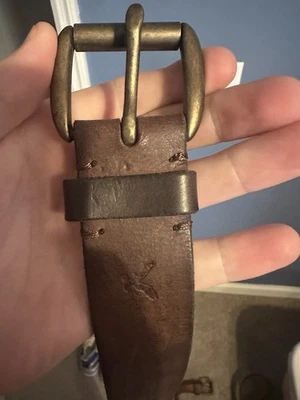 Кожаный ремень American Eagle размер 40 коричневый - Изображение 1 из 3