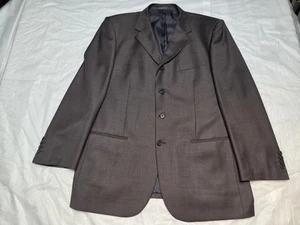T. TLFN Sport Blazer Jacket Men 54c Wool Brown Button Lined France Brand Pockets - Picture 1 of 13