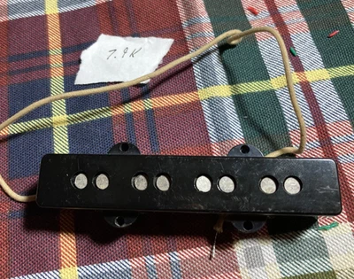 Pastilla Alnico J-Bass American Jazz prototipo de fábrica Fender negra Foto 1 de 4