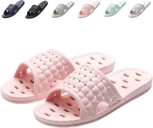 Duschschuhe schnelltrocknend rutschfest Badezimmer 6,5-7,5 Damen/5,5-6,5 Herren, rosa  - Bild 1 von 7