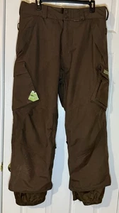 Pantalones de esquí de snowboard Burton Downtown para mujer marrón aislado talla M - Imagen 1 de 7
