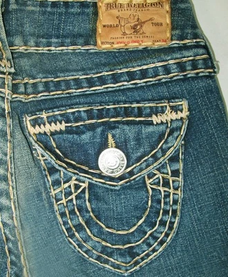 *HOT USA Women's TRUE RELIGION JOEY SUPER T BOOTCUT STRETCH Denim Jeans 26 x31.5 - Image 1 of 4