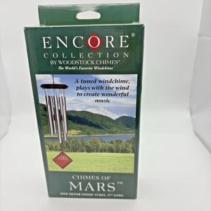 Encore Chimes Of Mars By Woodstock 17" Carillon a vento finitura argento - SCATOLA APERTA - Foto 1 di 13