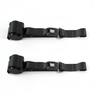 Ford Fairlane 1968 - 1969 Standard 2pt Black Retractable Bucket Seat Belt Kit -  - Image 1 of 4