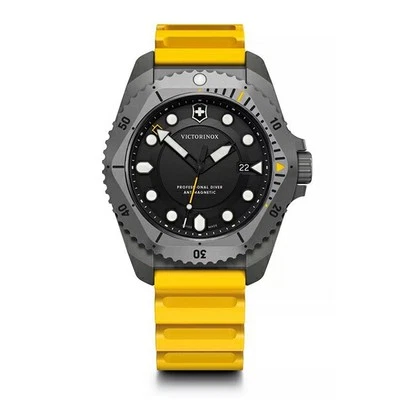 Relógio masculino Victorinox Dive Pro 241992 quartzo preto titânio 300M novo na caixa​ - Imagem 1 de 4