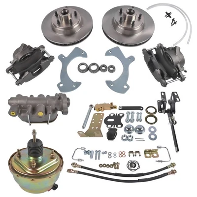 For 1957-1972 Ford Full Size & Galaxie Power Disc Brake Conversion Kit & Valve - Image 1 of 4