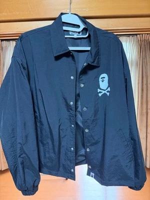 A BATHING APE Nylon Jacket L Size Used Lightweight Front Zip - Image 1 of 4