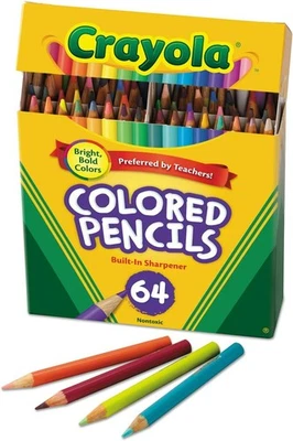 Cryola Colored Pencils Coloring Supplies for Kids 64 Count mini  school Gift - Image 1 of 4