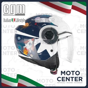 CASCO BAMBINO CGM 261S MINI SPACE BLU BIANCO TAGLIA YM (49-50 Cm.) - Picture 1 of 1