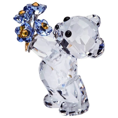 Swarovski Kris Bear Forget-me-not Decoration Figurine 5427993 - Image 1 of 4