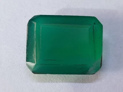 Piedra preciosa suelta de ónix verde corte esmeralda natural certificado EGL de 6,38 quilates Foto 1 de 4