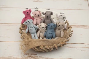 Newborn Baby Girls Boys Mini Teddies Bunny Prop Friend for Photo Photography - Picture 1 of 8