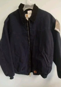 Vintage Carhartt 2XL Tall Santa Fe Midnight Blue J14MDT Jacke Neu mit Etikett Herren Neu aus altem Lagerbestand Mantel - Bild 1 von 12