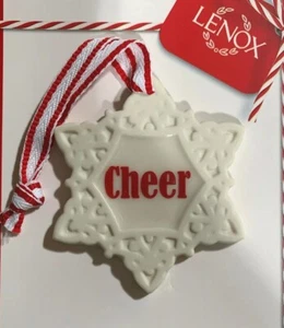 Nuevo Dije Adorno Copo de Nieve Lenox Cheer - Imagen 1 de 2