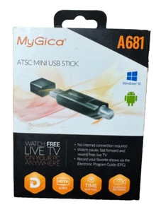 MyGica A681 ATSC Mini USB Stick HDTV Tuner Watch Record Live TV Windows Android - Picture 1 of 4