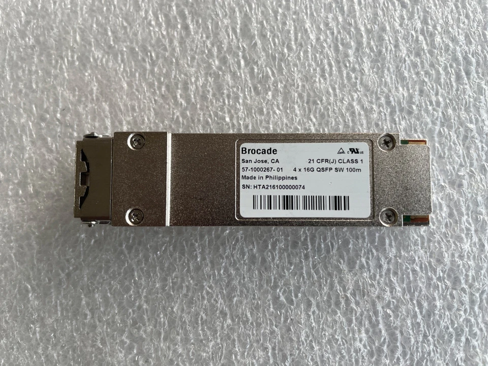 Brocade (4x16G) QSFP SW 100M 57-1000267-01 - Image 1 of 1
