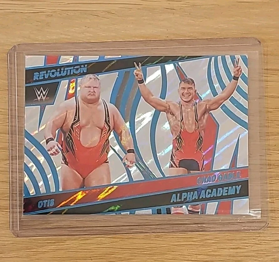 2022 Panini WWE Revolution Alpha Academy LAVA Parallel #148 #/10 Otis Chad Gable - Image 1 of 3