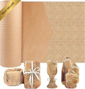 Honeycomb Packing Paper Wrap, 12" x 164', Eco-Friendly Bubble Wrap Alternative - Picture 1 of 12