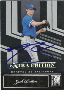 Autographed 2007 Elite Extra Edition #50 Zach Britton Baltimore Orioles Tough - Picture 1 of 1
