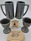 Wilton Armetale Beer Mugs and Wine Cups.