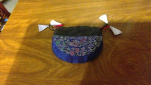 Small Pouch Coin Change Purse Hand Made in Nepal with Drawstring - Picture 1 of 2
