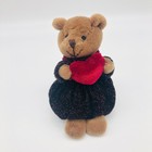 Peluche haricot Russ Berrie 4 pouces cœur amour ours