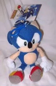 Sonic the Hedgehog 8" Plush Bag Clip Key Chains Coin Bag Clip-Brand New! - Picture 1 of 1