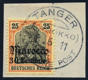 DP Marruecos 1911 Michel 38 ° Tánger c 8/6/11 tipo 9 pieza de lujo / 102 - Imagen 1 de 1