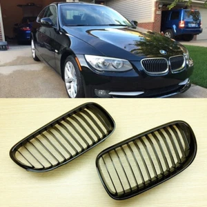 Shiny Black Front Grille Grills For BMW E92 LCI Coupe E93 Convertible - Picture 1 of 5