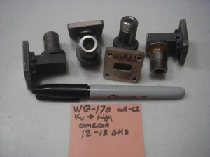 WG-170 WR-62 (12-18 GHz) Waveguide to type N (f) Adapter, Omega Labs - Picture 1 of 1